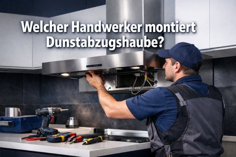 welcher handwerker montiert dunstabzugshaube